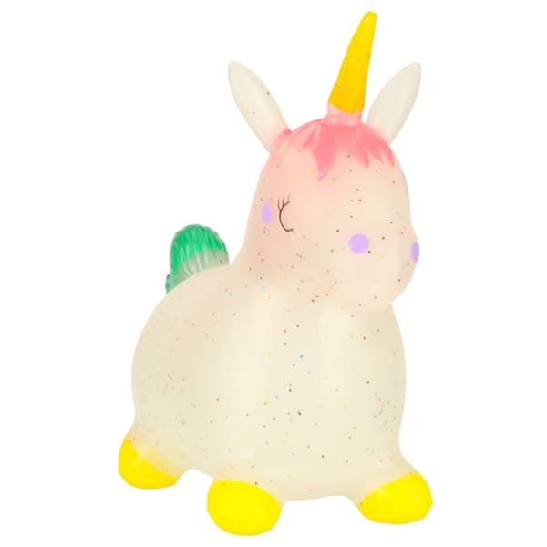Barnens hoppande enhörning i gummi