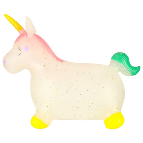 Barnens hoppande enhörning i gummi