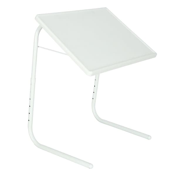 Hopfällbart sidobord för laptop 52x40cm vitt