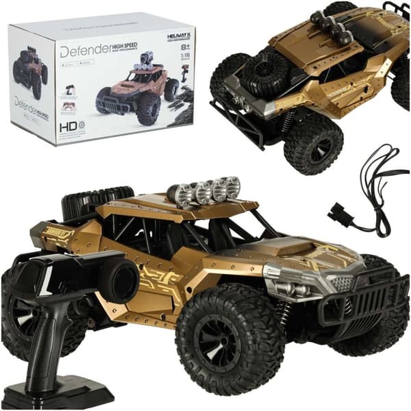 RC terrängbil med drifting 20 km/h brun