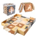 Miniatyrbillede 1 af 11: Skumpusselmatta / lekhage 36 delar dinosaurier 143 cm x 143 cm x 1 cm