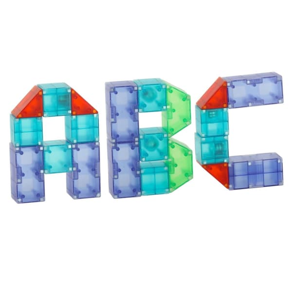 3D-konstruktionsmagnetiska tegelstenar LED-lysande 134 el.