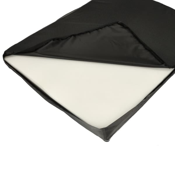 Ortopedisk hundbädd grå 90x70x10cm