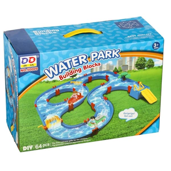 Plastleksak för fairwayträdgård, 64 delar