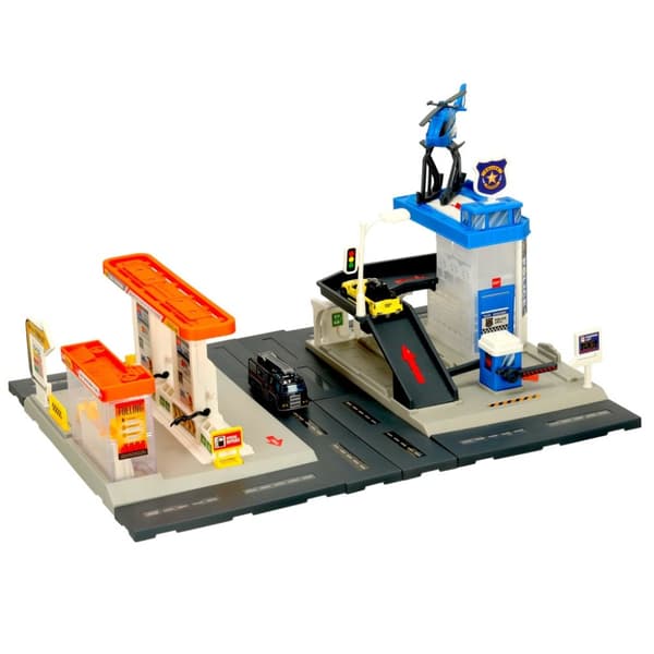 Bensinstation polisparkering set 54el