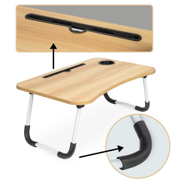 Hopfällbart laptopbord för sängstativ