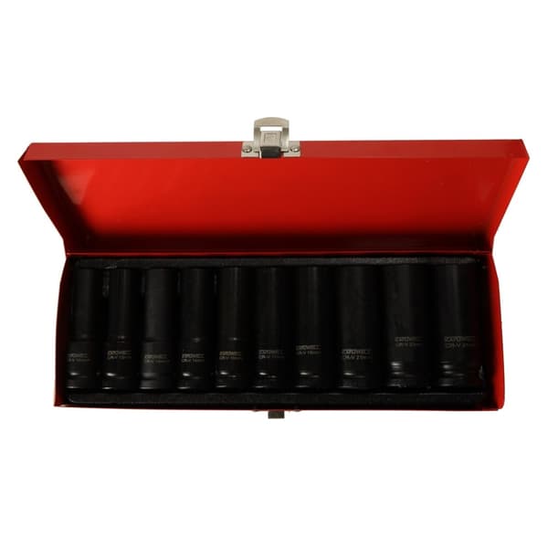 Krafthylsor 1/2'' 10-24 mm sats 10 el.
