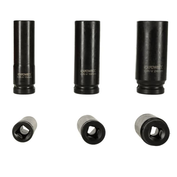 Krafthylsor 1/2'' 10-24 mm sats 10 el.