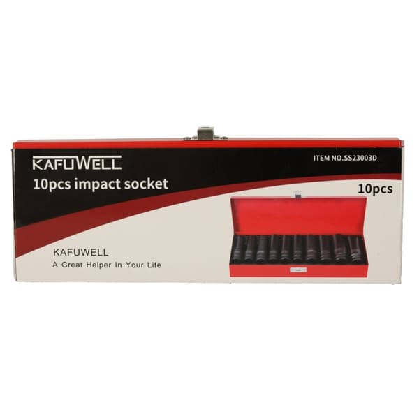 Krafthylsor 1/2'' 10-24 mm sats 10 el.