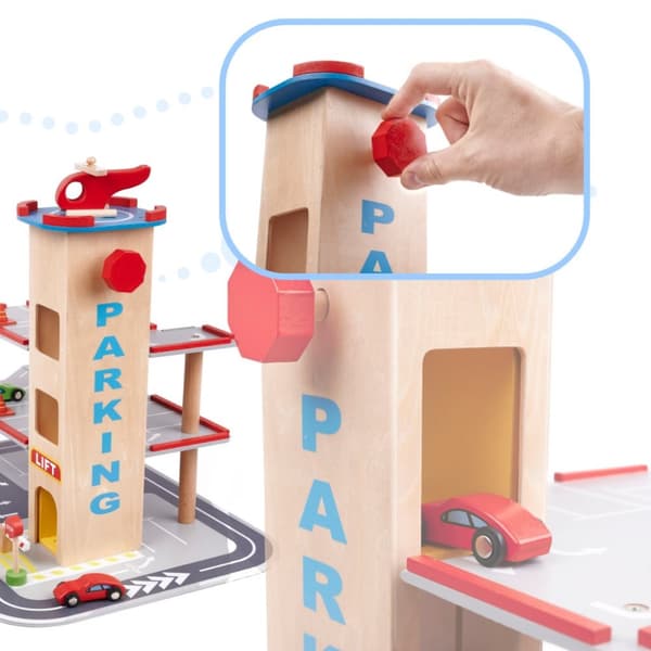 träparkering BENINO dubbeldäckad stadsgarage