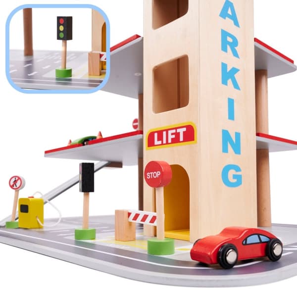 träparkering BENINO dubbeldäckad stadsgarage