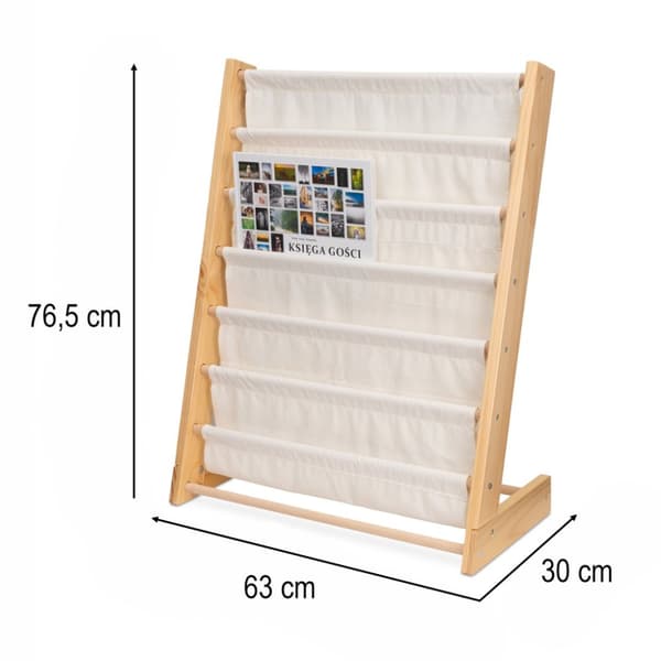 Barnbokhylla, hyllplan 79 cm
