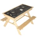 Miniatyrbild 1 av 9: Trädgårdsset för barnbord + 2 bänkar och sandlåda