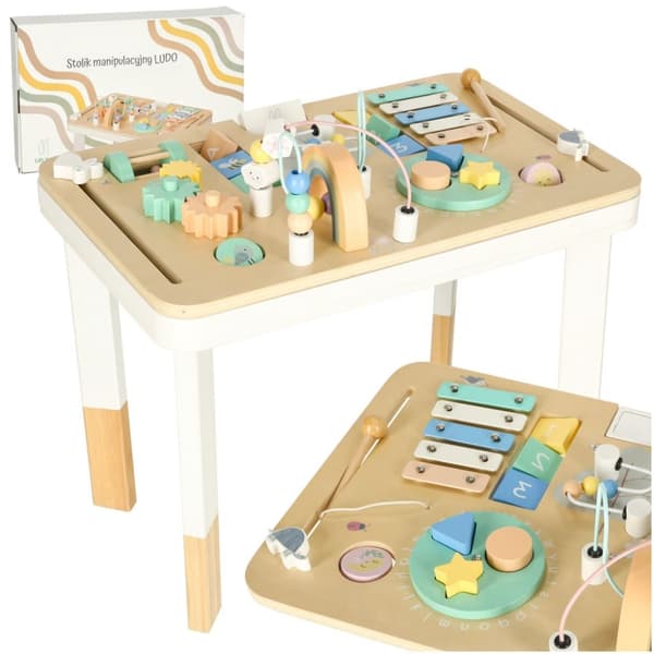 Montessori färgglatt manipulativt bord