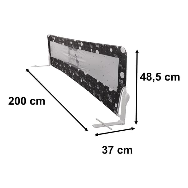 Säkerhetsgrind sängskydd 200 cm cz