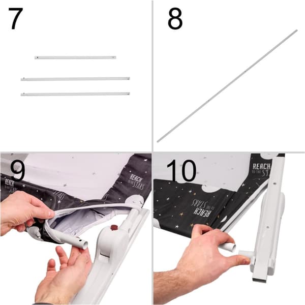 Säkerhetsgrind sängskydd 200 cm cz