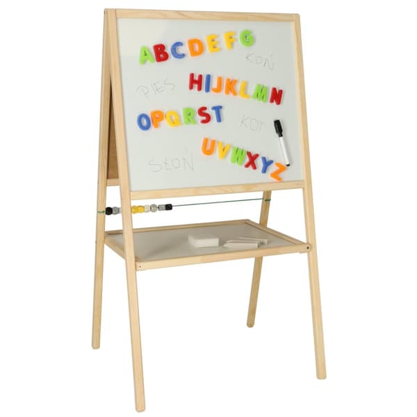 Svarttavla whiteboard 37x48x90 naturfärgad