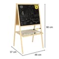 Miniatyrbild 8 av 9: Svarttavla whiteboard 37x48x90 naturfärgad