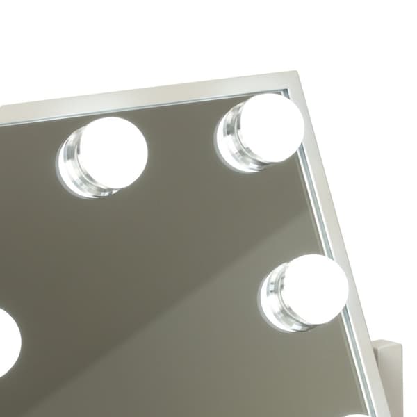 LED-sminkspegel med USB-lampor 30x40cm