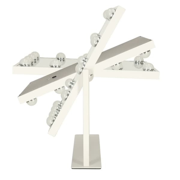 LED-sminkspegel med USB-lampor 30x40cm