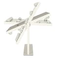 Miniatyrbilde 4 av 10: LED-sminkspegel med USB-lampor 30x40cm