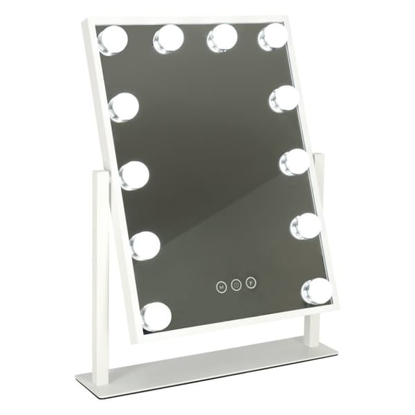 LED-sminkspegel med USB-lampor 30x40cm