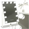 Miniatyrbilde 1 av 10: LED-sminkspegel med USB-lampor 30x40cm