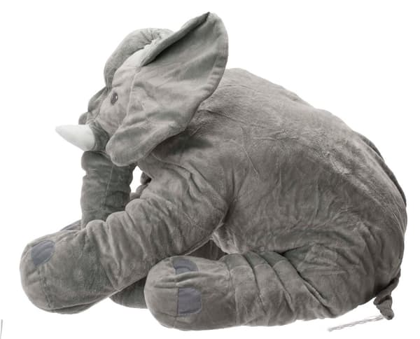 Plyschmaskot elefant grå stor 60cm