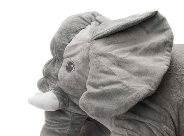 Plyschmaskot elefant grå stor 60cm