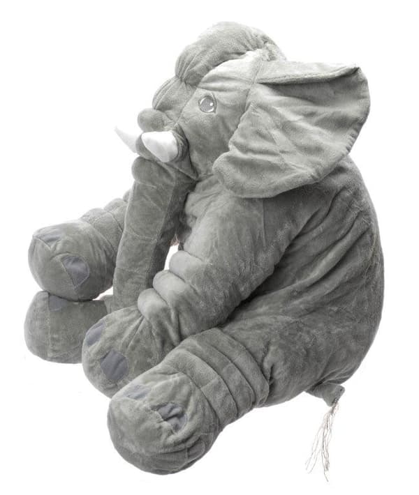 Plyschmaskot elefant grå stor 60cm