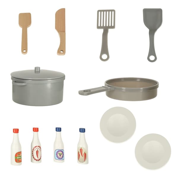 Mintgrönt MDF-träkök för barn