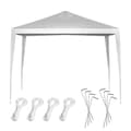 Miniatyrbild 1 av 5: Tält trädgårdsfestpaviljong kommersiell paviljong vit 3 x 3 m