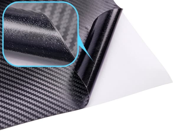 Kolfiber 3D-rullfilm svart 1,27x28m