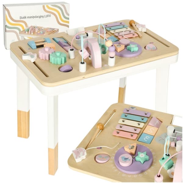 Montessori pastell manipulativt bord