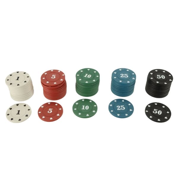Pokerset i ett fodral med 500 marker, 2 kortspel