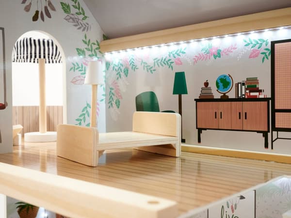 Trädockhus FLORO boho LED