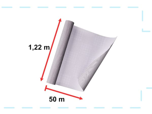 Självhäftande folierulle tapet ek silvergrå 1,22x50m