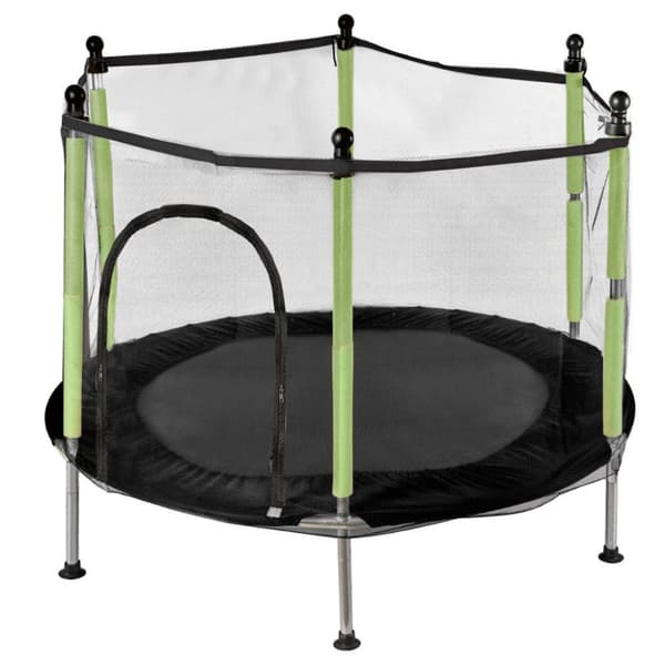 Barnens trädgårdstrampolinnät 140 cm grönt