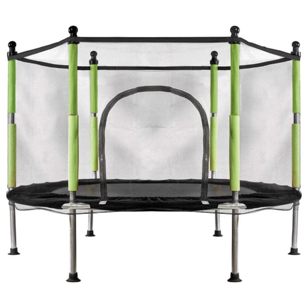 Barnens trädgårdstrampolinnät 140 cm grönt