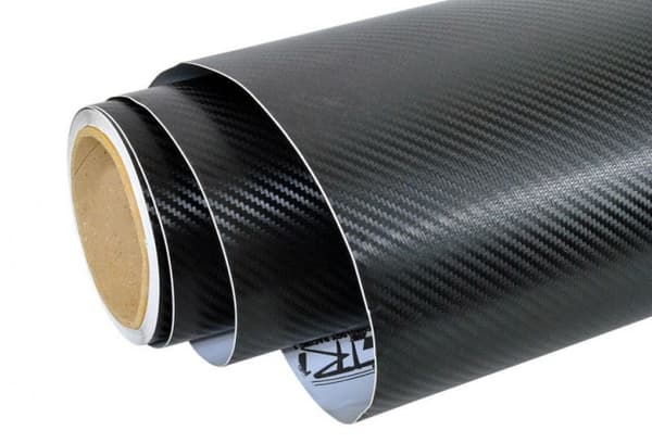 Kolfiber 3D-rullfilm svart 1,52x30m