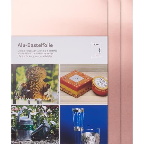 Plastfolier - Rayher - Koppar - 20 x 30 cm - 3 stycken - Tjocklek 0,15 mm