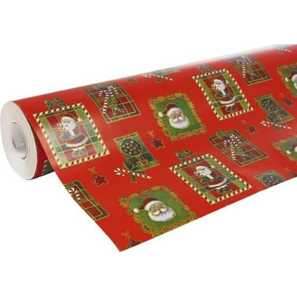 Mycket stor rulle presentpapper 50m ALLIANCE tryckt jultomte