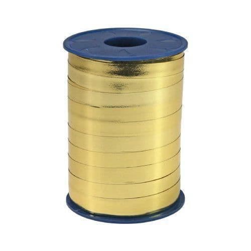 Präsent 10 mm x 250 m Mexico Ribbon bolduc metallisk effekt Guld - 2858-634