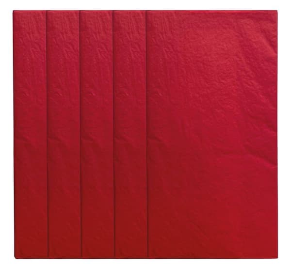 Presentpapper Interdruk Silkespapper 50x70cm 5 ark röd