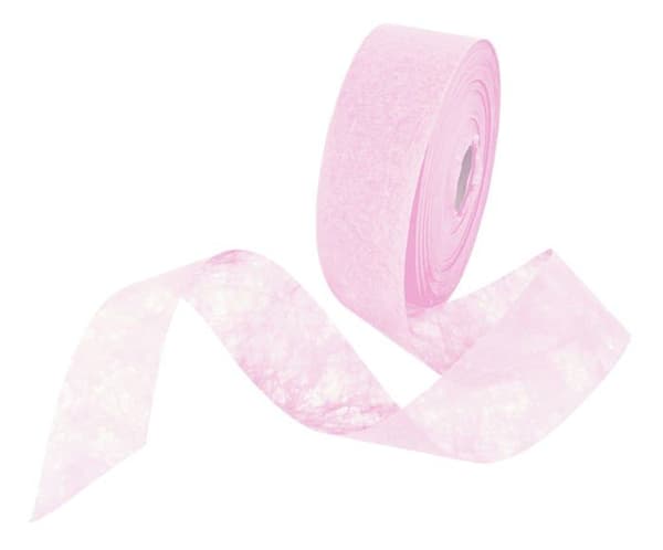 Presentband - bolduc Ciao - 34439 - Sky Lab tygeffekt tnt dekorativt band Ljusrosa 50 mm x 100 m