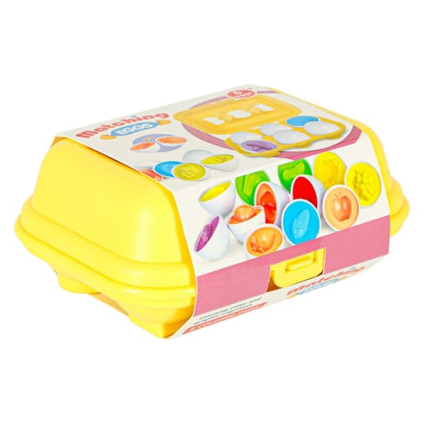 Pusselägg block montessori frukt & grönsaker 6 st