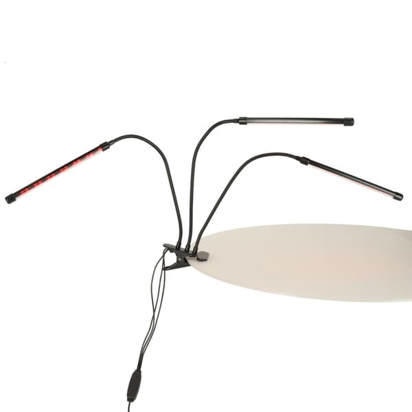 LED växtlampa panel med 3 lampor