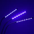 Miniatyrbild 7 av 11: LED växtlampa panel med 3 lampor