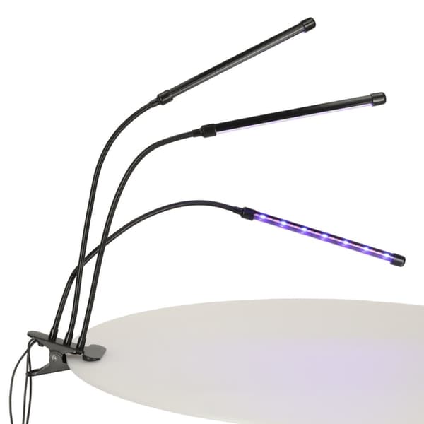 LED växtlampa panel med 3 lampor