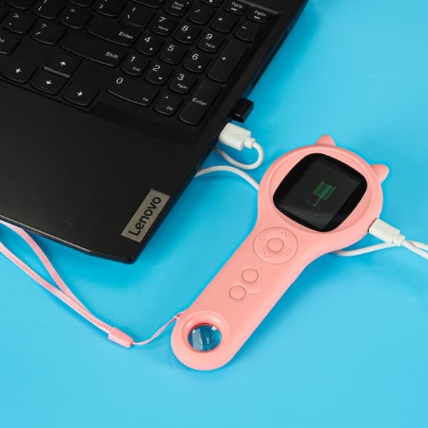 Optisk mikroskop digital lupp 500x 2MP rosa